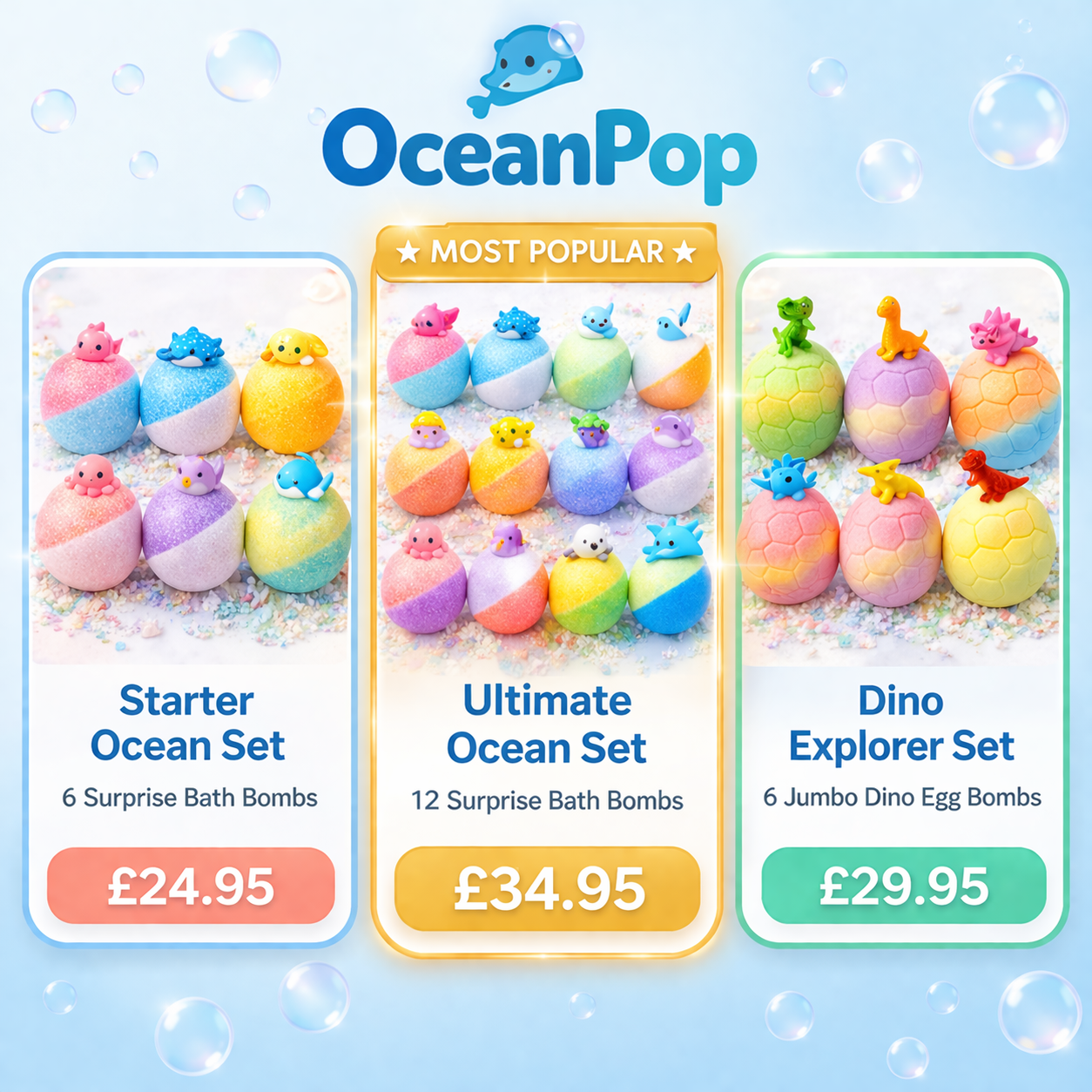 OceanPop Bath Bombs